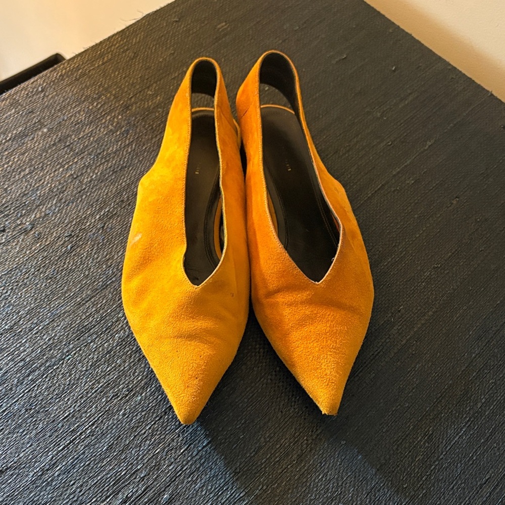 Elegant Orange Women's Celine slingbacks